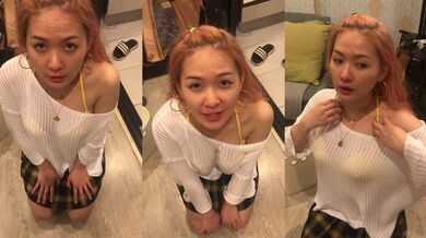 有點委屈的妹子被插管