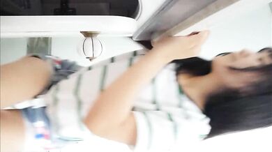 The ultimate cute soft girl takes off her clothes in the bathroom to show her tits and pussy to her boyfriend