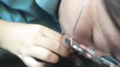 車の中で女子高生のフェラ