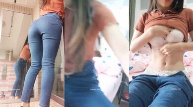 スタイルの良い美しい女の子がオナニー