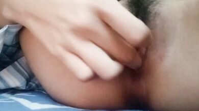 White socks JK sister digging hole selfie