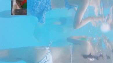 Super rare and super clear swimming pool water youth super tender full legs multi-angle super present feeling follow-up zero gravity top visual feast