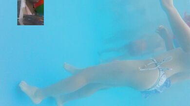 Super rare and super clear swimming pool water youth super tender full legs multi-angle super present feeling follow-up zero gravity top visual feast