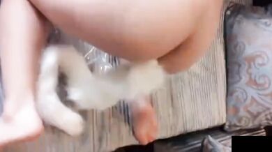 Big tits girl selfie