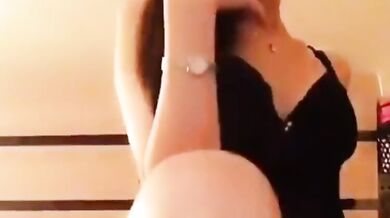 The nipples of the undercooked girl are very prominent