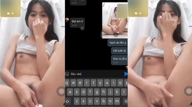 Vietnamese high school girl masturbates online