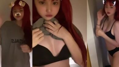 染髮辣妹脫衣誘惑