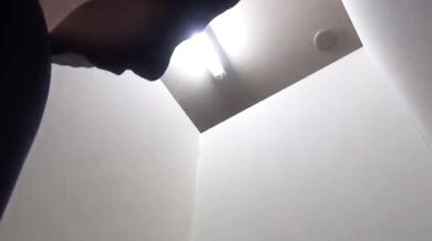 Girl Pees Her Pants in the Bathroom