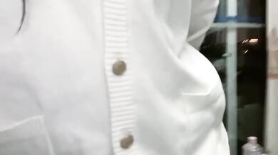 Crystal Dildo Riding and Doggy Style Masturbation by a JK Girl