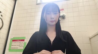 Japanese stripping in toilet