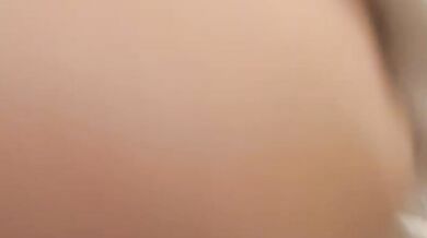 Hook-up with a flat-chested girl: oral, doggy style, and creampie