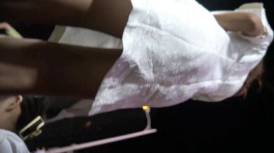 Shocking Undercover at Night Market: White Dress Beauty Goes Commando, Unexpectedly Bold and Daring