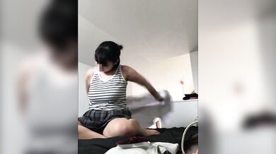 Cute High School Girl Masturbation