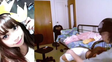 反差小女友 羅曉君(Crystal Lo) 自宅セックス動画流出2 - 自ら跪いてフェラ