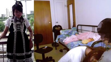 反差小女友 羅曉君(Crystal Lo) 自宅セックス動画流出2 - 自ら跪いてフェラ