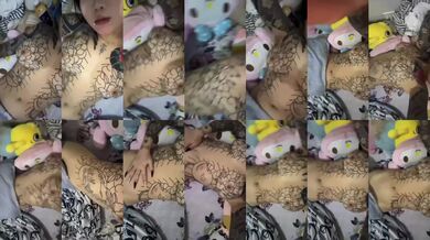 タトゥーの女性がスタイルを披露