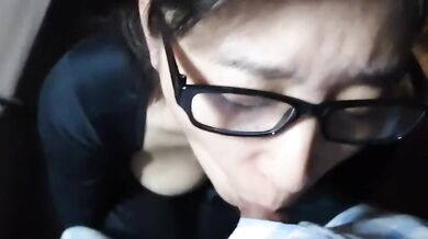 嬌妻口内へ射精させる優しい妻