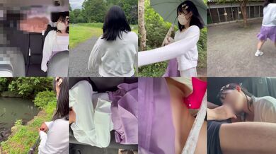 口内爆射正座イラマで口から溢れ出る大量精子... 〜車内で大量潮スプラッシュ