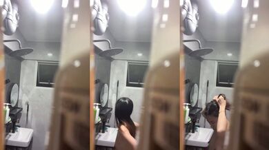 Quay lén em gái Singapore tắm