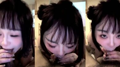 タトゥーの女性がフェラする主観映像