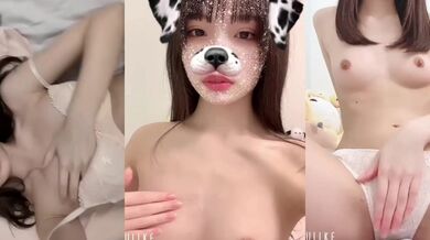 Cute Japanese Girl Touches Herself