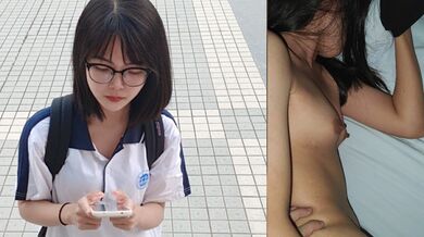 元カノが自ら腰を浮かせて激しく後背位で犯される