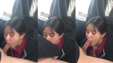 [ロングストローク]#8 清楚系ゆるふわちゃんの車内フェラ