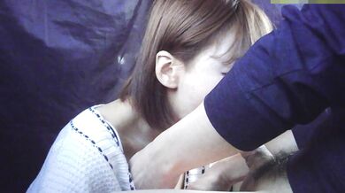 就活女子の車内フェラ2