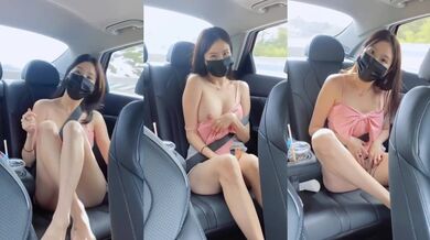 風騷小姐姐在後座發騷