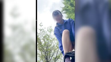 【2 Người】Thay Đồ Ngoài Trời Nguy Hiểm Rình Rập! Áo Lót Lộ Rõ Vú Lộ Liễu Qua Webcam