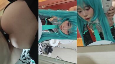 漫展帰りの彼女を後ろから抱く