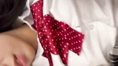 露出制服少女『馬丹妮』の素顔 清楚な見た目とのギャップ ホテルで本性解放 新調JK制服姿でフェラ・セックス 高顔値美女V (2)