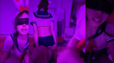 黒タイツのセーラー服バニーガールのセクシーな誘惑