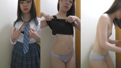 神ロリ可愛jkが指パッチンで見せつけ変態jkに変貌