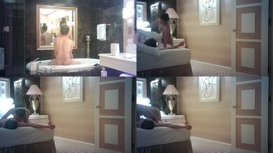 浴室から寝室へ