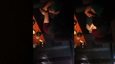 抓拍情侶在包廂取精