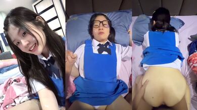 放課後、ペイペイを家に連れて帰り、制服姿で愛を交わす