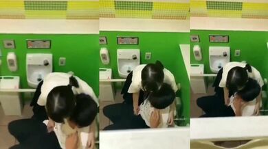 Student Couple Caught on Camera in Restroom