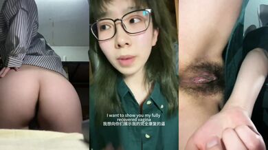 清純眼鏡兔牙騷妹子自拍5