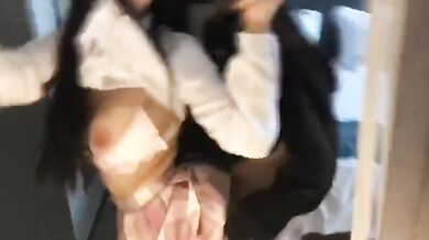 酒店後入巨乳JK打炮