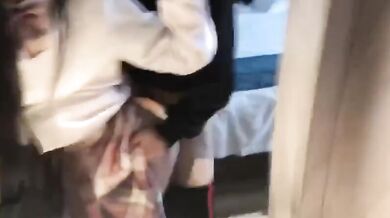 酒店後入巨乳JK打炮