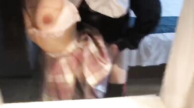 酒店後入巨乳JK打炮