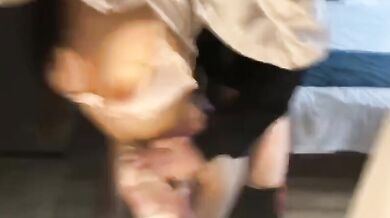 酒店後入巨乳JK打炮