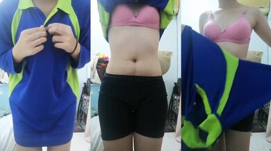 Middle school students stripping and showing off their bodies