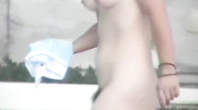 Stunning view! Beautiful girl with bare skin in high-end bathhouse ZK-①