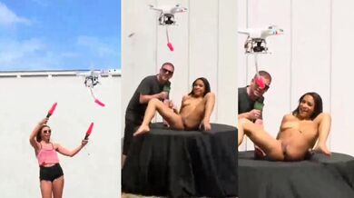 遙控航拍機假屌插穴