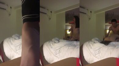 痩せた対照的な雌犬はファックするように頼まれた