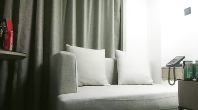 Young man has a threesome at the hotel