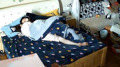 Korean young couple secretly recorded having sex at home