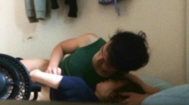 Korean couple makes love in rental house